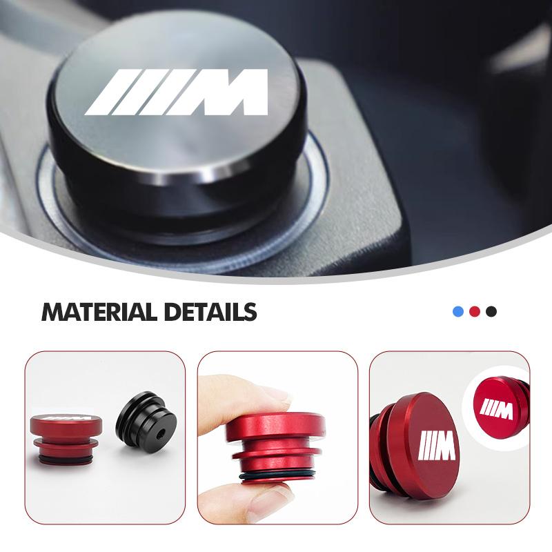 SNYK1 Car Cigarette Lighter Dustproof Cigarette Lighter Interface Cover For BMW M Performance Alpina M3 M5 M6 X1 X3 X4 X5 G20