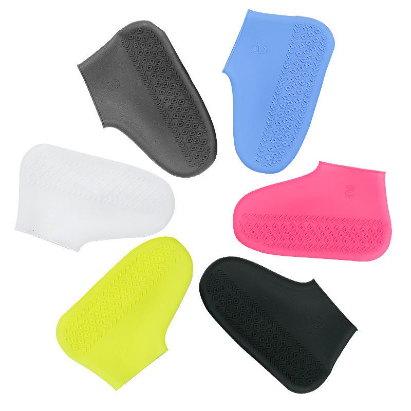 Waterproof Silicone Shoe Covers – Non-Slip, Thick Sole Overshoes for Men, Women, and Kids