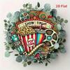 Vintage Cinema Popcorn 2D Printed Circular Metal Tin Sign Retro Wall Art for Garage Cafe Bar Living Room Home Decor