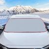 Windshield Cover For Ice And Snow Magnetic Snow Cover For Car Windshield Reflective Windscreen Sunshade For Vehicles SUVs Trucks