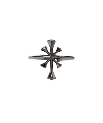 Ajobyajo Cross Symbol Ring [Black]