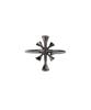 Ajobyajo Cross Symbol Ring [Black]