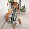 Spring and Summer New Holiday Style Suspender Dress Ethnic Bohemian Long Skirt for Women