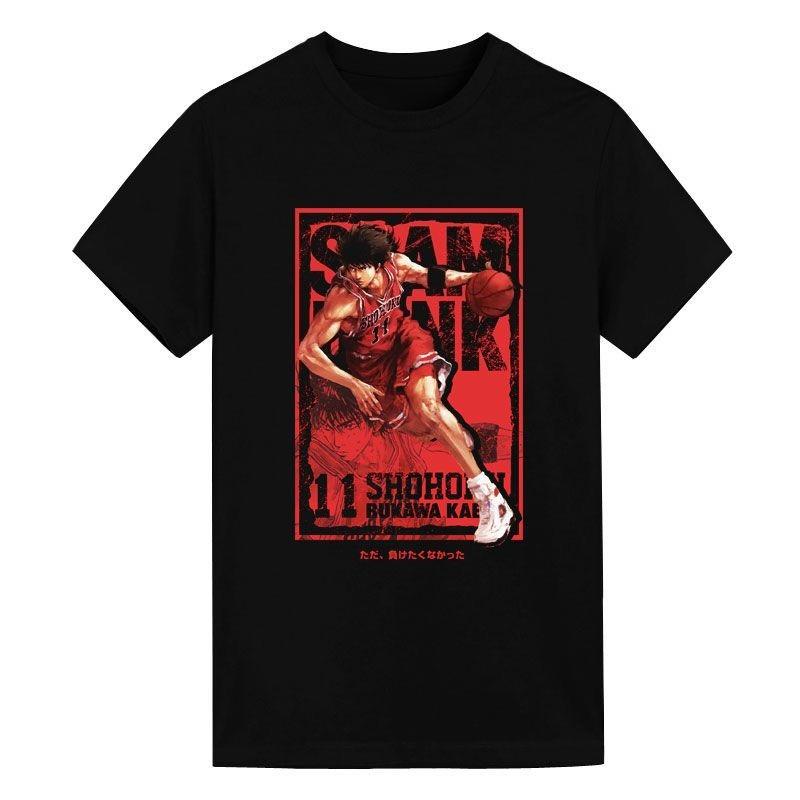 SLAM DUNK T-Shirt Guochao Ins Animation Xiangbei Sakuragi Blossom Road Herren Basketball Sport Baumwolle Kurzarm Oberteil