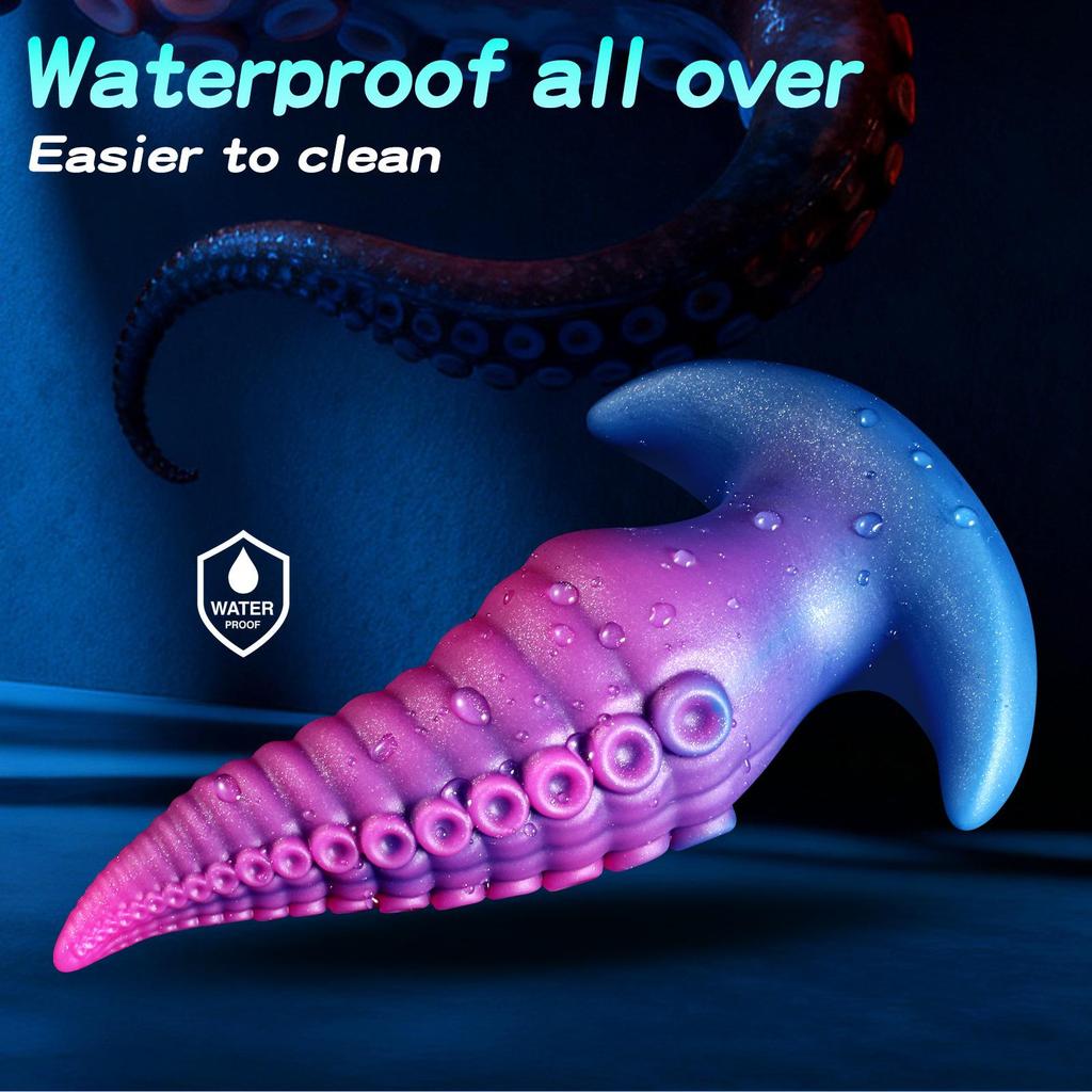 New Unique-Shape Anal Plug: Soft Silicone Wearable "Phantom Dragon" Anchor-Style Realistic Phallus – Adult BDSM Toy