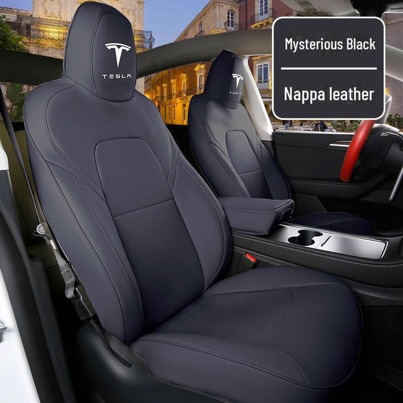 

Чехол на сиденье автомобиля Tesla Leather - универсальный, подходит для всех сезонов, пятиместная модель Tesla Model 3