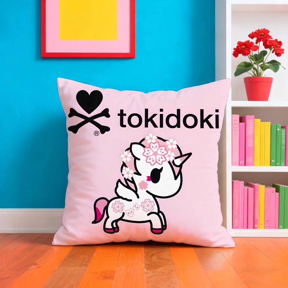T-tokidoki Anime Pillow Case Pillow Case Plush Fabric Soft Double Sided Print Home Sofa High Quality Cushion