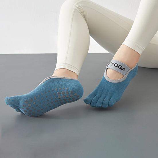 Toe Socks for Men And Women Non-slip Yoga Socks with Grips 5 Toe Athletic Running Socks for Pilates Barre Ballet Fitness