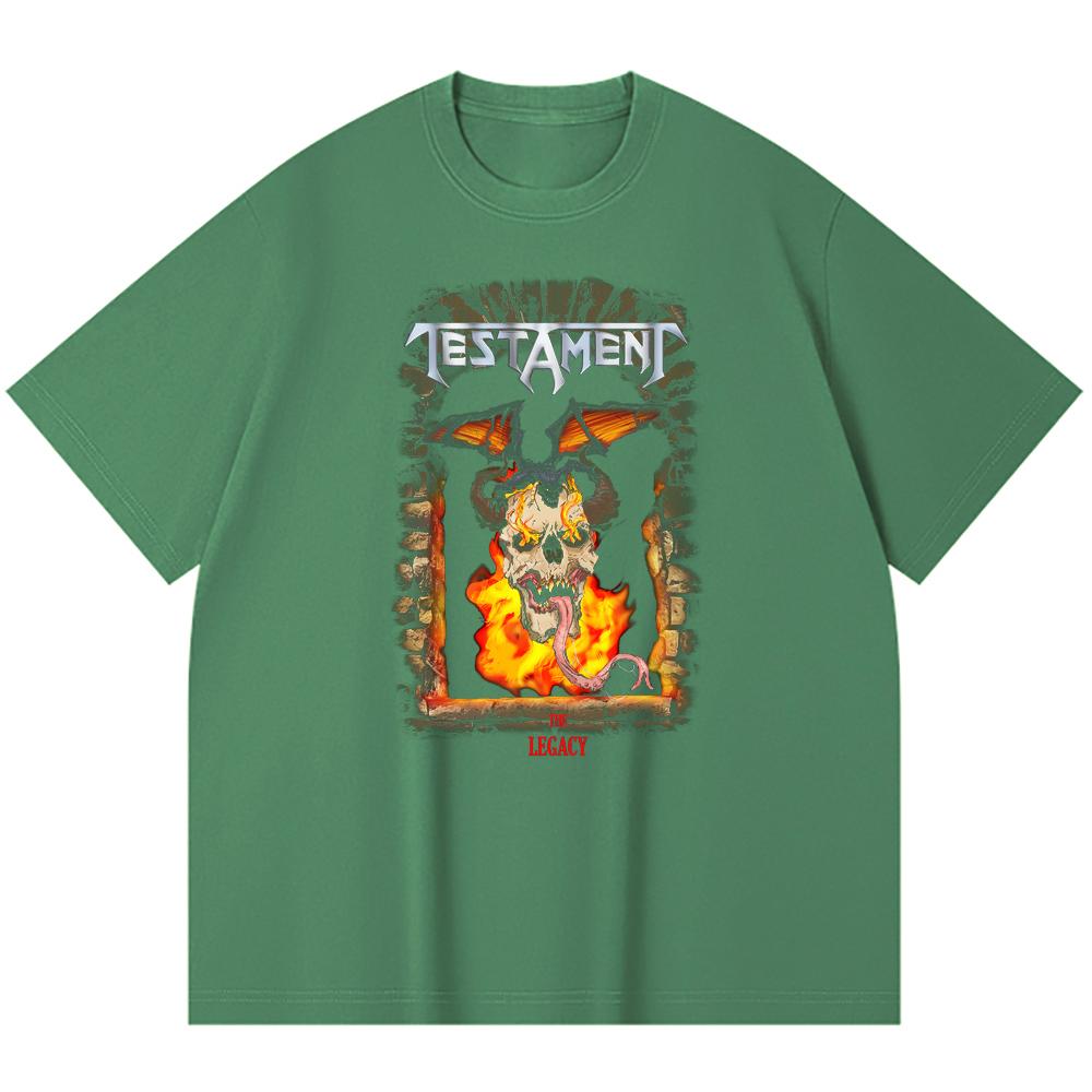 230 g/m² 100% Bavlna T-shirt Heavy Metal Rocková Kapela Tisk Populární Hudby Unisex Těžký Bavlněný T-shirt