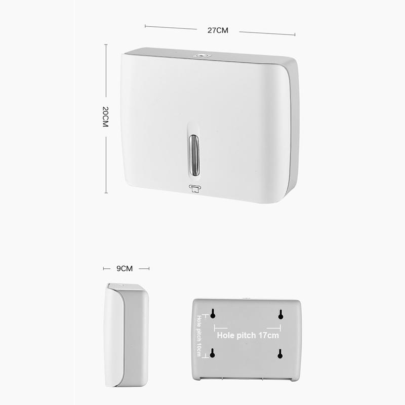New Bathroom Wall Mounted Plastic Toilet Roll Tissue Paper Towel Dispenser for Hotel