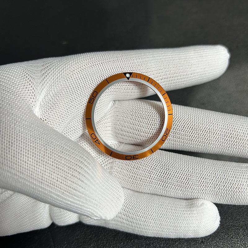 Für Omega Seamaster 600 Aluminiumring Altes Modell Aluminiumring Außenring Uhrenmaul Leuchtperle Skalenring 38mm 41mm