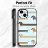 Cute Pet Dachshund Art Phone Case Phone Case Soft Packaging Lightweight For iPhone17 16 15 14 13 12ProMax