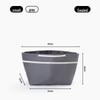 Ultralight Anti-theft Handbag Organizer with Zippered Inner Lining and Cosmetic Support