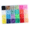 Vibrant 4800Pcs 24 Colors Clay Beads Loose Spacer Disc Beads for DIY Jewelry Finding