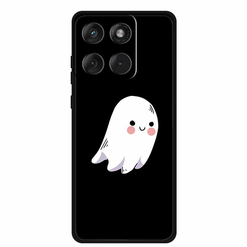 For Motorola G67 Power 5G 2025 Case Shockproof Soft Black Silicone Cute Cat Coque For Moto G67 Power Case 6.7" Cartoon Bumper