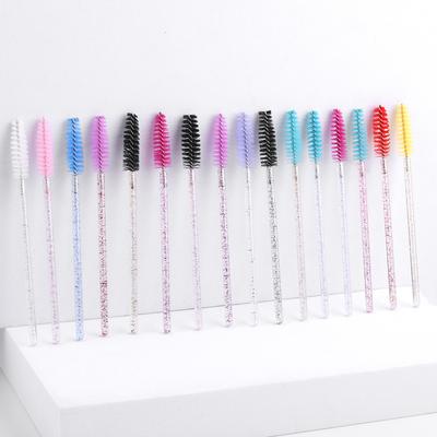 50pcs Disposable Eyelash Brushes Extension Crystal Eyebrow Brush Mascara Wand Eye Lashes Cosmetic Tool Set Makeup Beauty