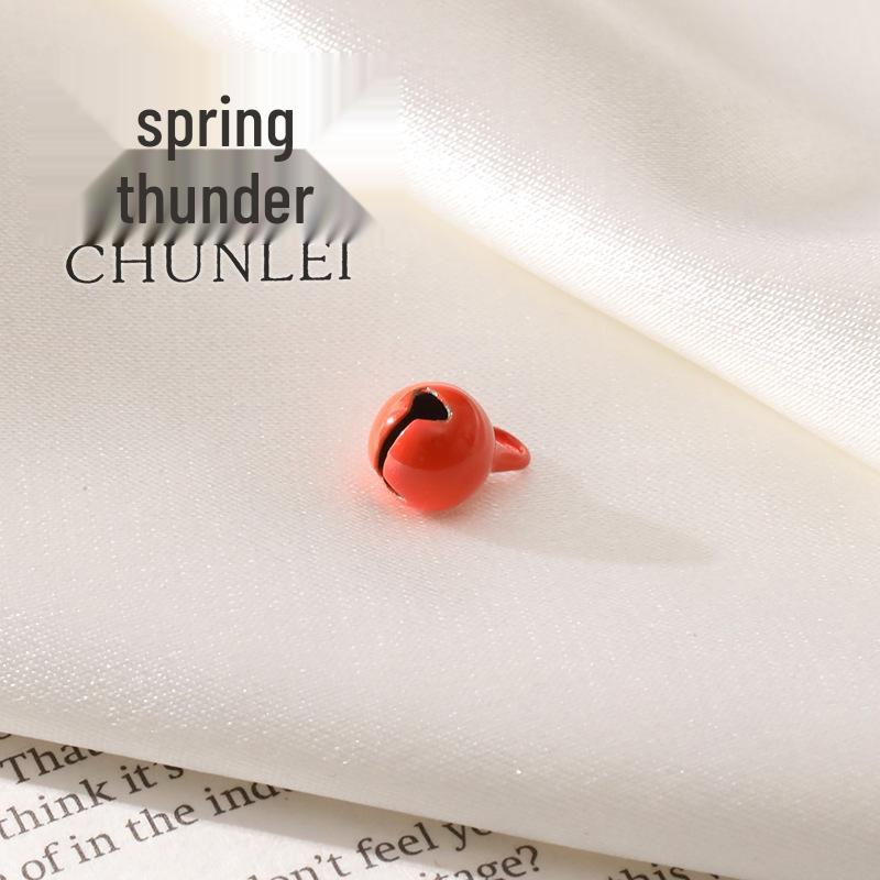 

6 мм Разноцветные Расписные Колокольчики DIY Ювелирные Аксессуары – Маленькие Рождественские Украшения в Корейском Стиле Шармы для Сумок