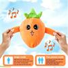 Cute Fun Music Beat Parent-child Interactive Plush Doll Carrot Fruit Sensing Induction Toy Develop Musical Sense
