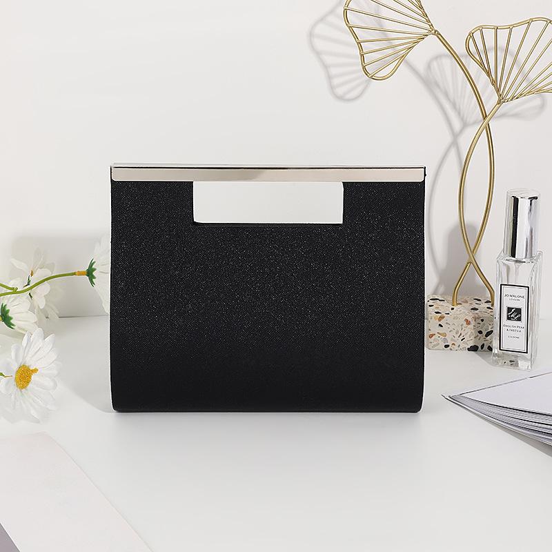 

Luxury Designer Black Sparkle Handbag Elegant Women Crystal Shiny Evening Bag Dinner Party Bling Clutch Purse Shoulder Bag 2023