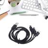 USB to MicroUSB Adapter Charging Cable with 4 Micro USB Splitter Charging Cord