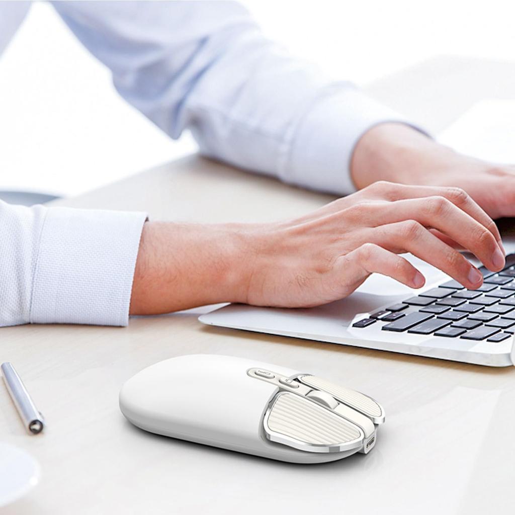 M203 2.4GHz USB Wireless Mouse, Ultra-Thin, Energy-Saving, Quiet Buttons, Rechargeable, Compact, Lightweight, Optical, Portable, Cordless, Compatible