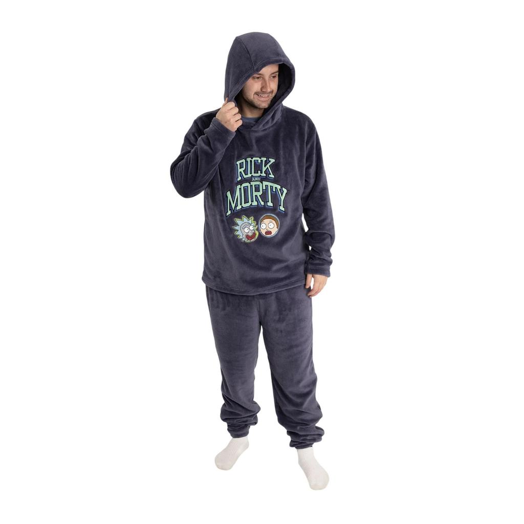 Rick And Morty Mens Character Long-Sleeved Long Pyjama Set