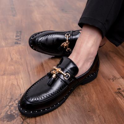 Fashion Men Comfortable Slip On Business Casual Shoes Leather Loafers Fashion Men Thick Soled Hot Sale Moccasins Man Handmade Leather