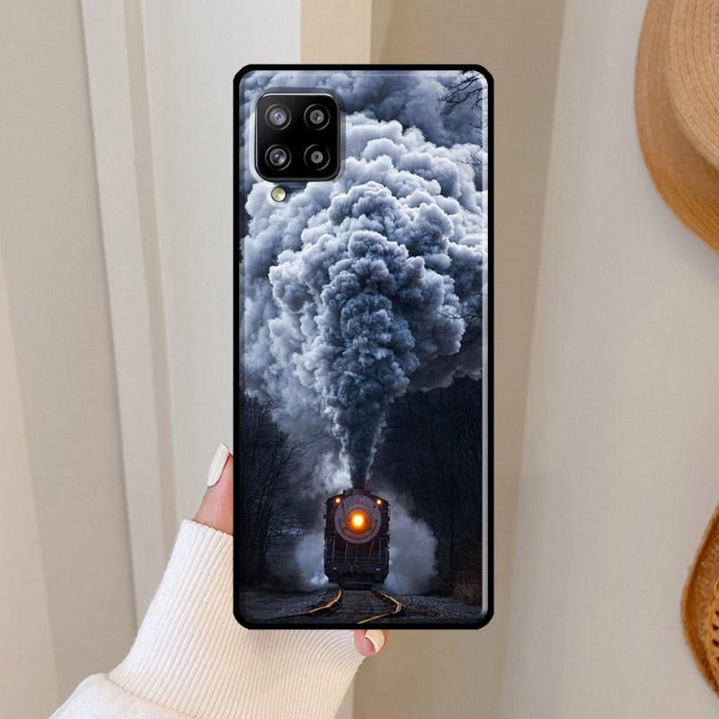 Classic Steam Train Railway Case For Samsung Galaxy A16 A56 A36 A26 A25 A54 A34 A14 A52 A32 A12 A13 A33 A53 A15 A35 A55