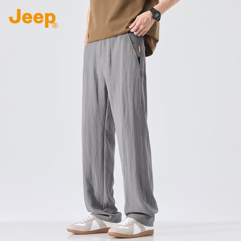 JEEP Men s Tencel & Linen Ice Silk Straight Casual Pants 28