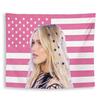 1 Stück Freya Skye Amerikanische Flagge Wandteppich Polyester Wandbehang für Schlafzimmer Dekoration Party Kulisse Raumdekoration Fan Geschenk