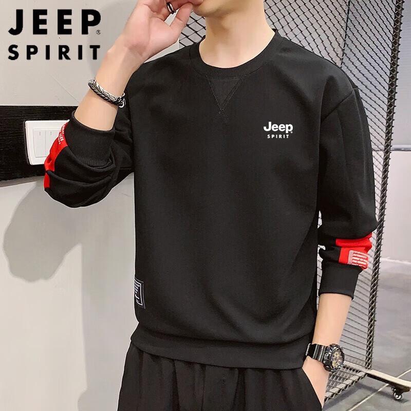 

JEEP SPIRIT Men s Loose Fit Round Neck Sweatshirt 3XL