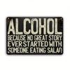 Vintage Metal Sign Funny Alcohol Quote Retro Tin Sign Bar Pub Man Cave Wall Decor
