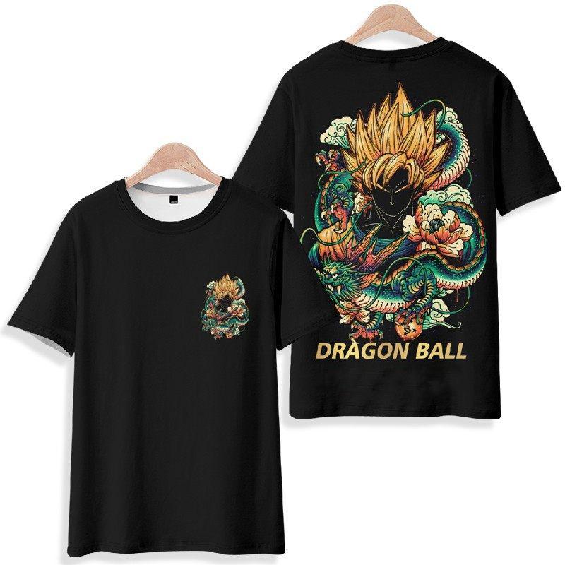 2026 Summer Dragon Ball Retro Fitness T-shirt Men's Oversized 3D