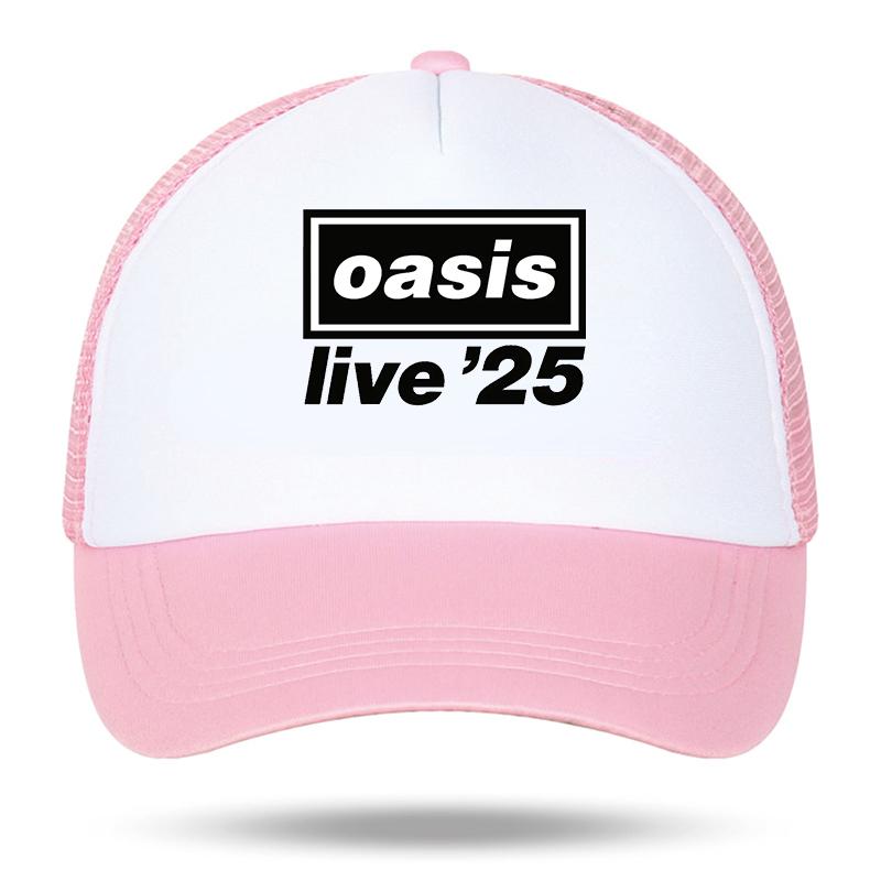 OAsis Printed Mesh Summer Baseball Cap Men Women Party Music Outdoor Fashion Gorros  Sports Breathable Outdoor Sports  Hat