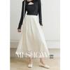 Mixiu French Vintage High-Waisted Lace A-Line Fairy Skirt