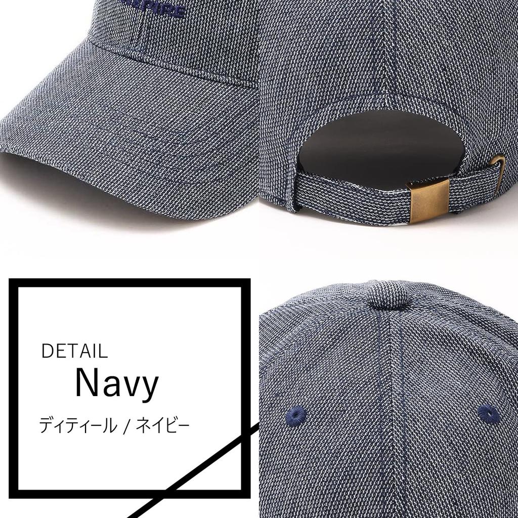 INSPIRE Denim Cap with Deep Day Size 15 Navy Logo, Denim, Men's, Travel, Sports, Golf, Fashionable, Gift, Father's Gift,