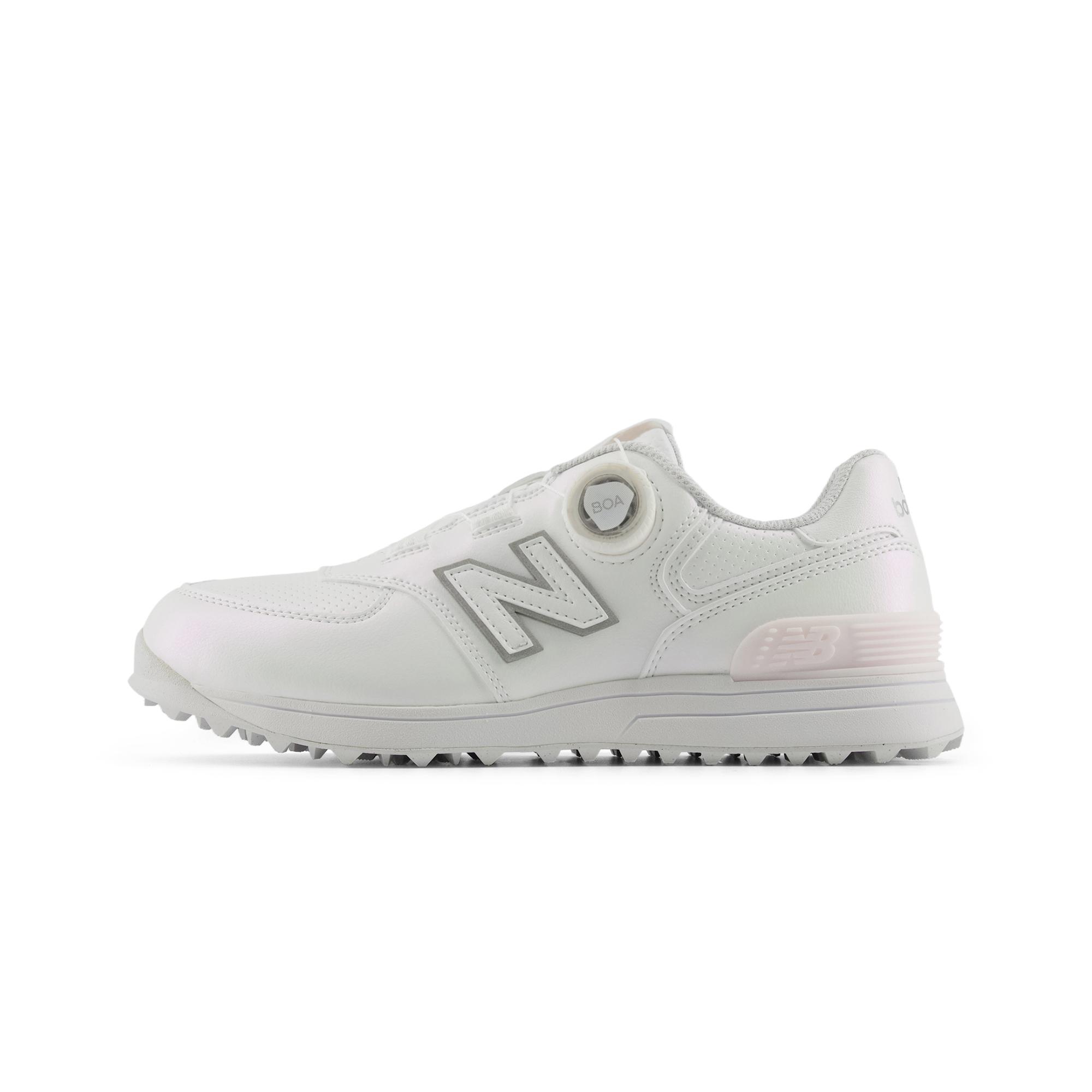 New Balance NB 574 V4 Golfschuhe Damen Low Top Weiß Rosa Salz 39
