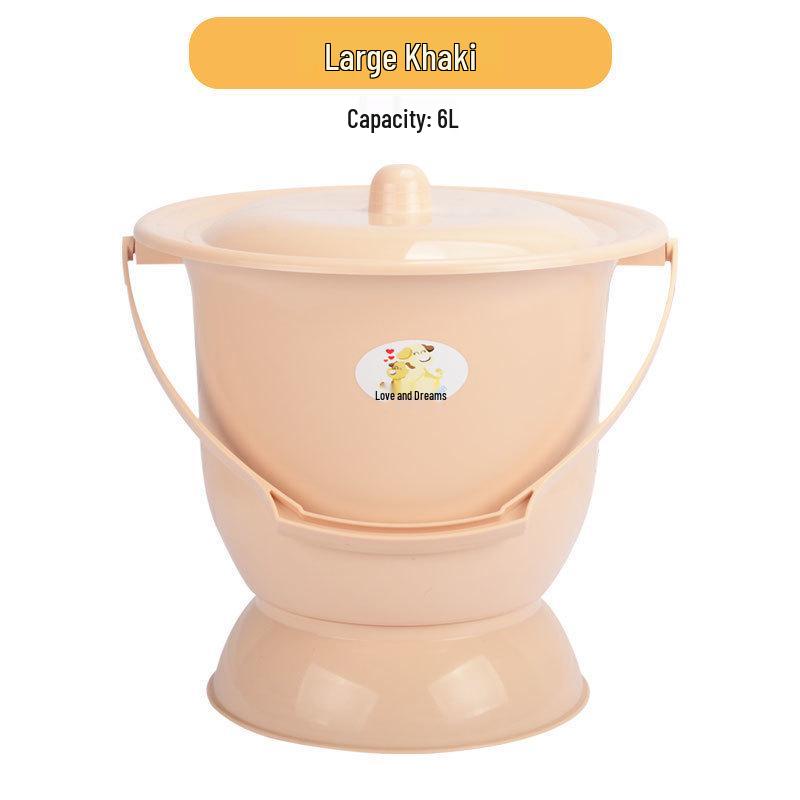 Women's Indoor Urinal with Lid for Night Use - Suitable for Rural, Elderly, and Children