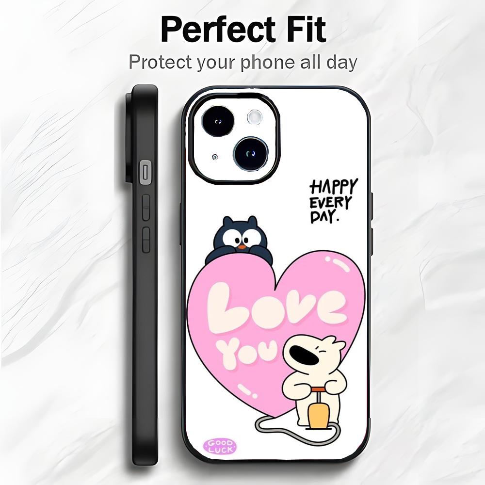Simpelt Rent Design Frisk Sød Kunst Telefoncover Telefoncover Blød Emballage Letvægt Til iPhone17 16 15 14 13ProMax
