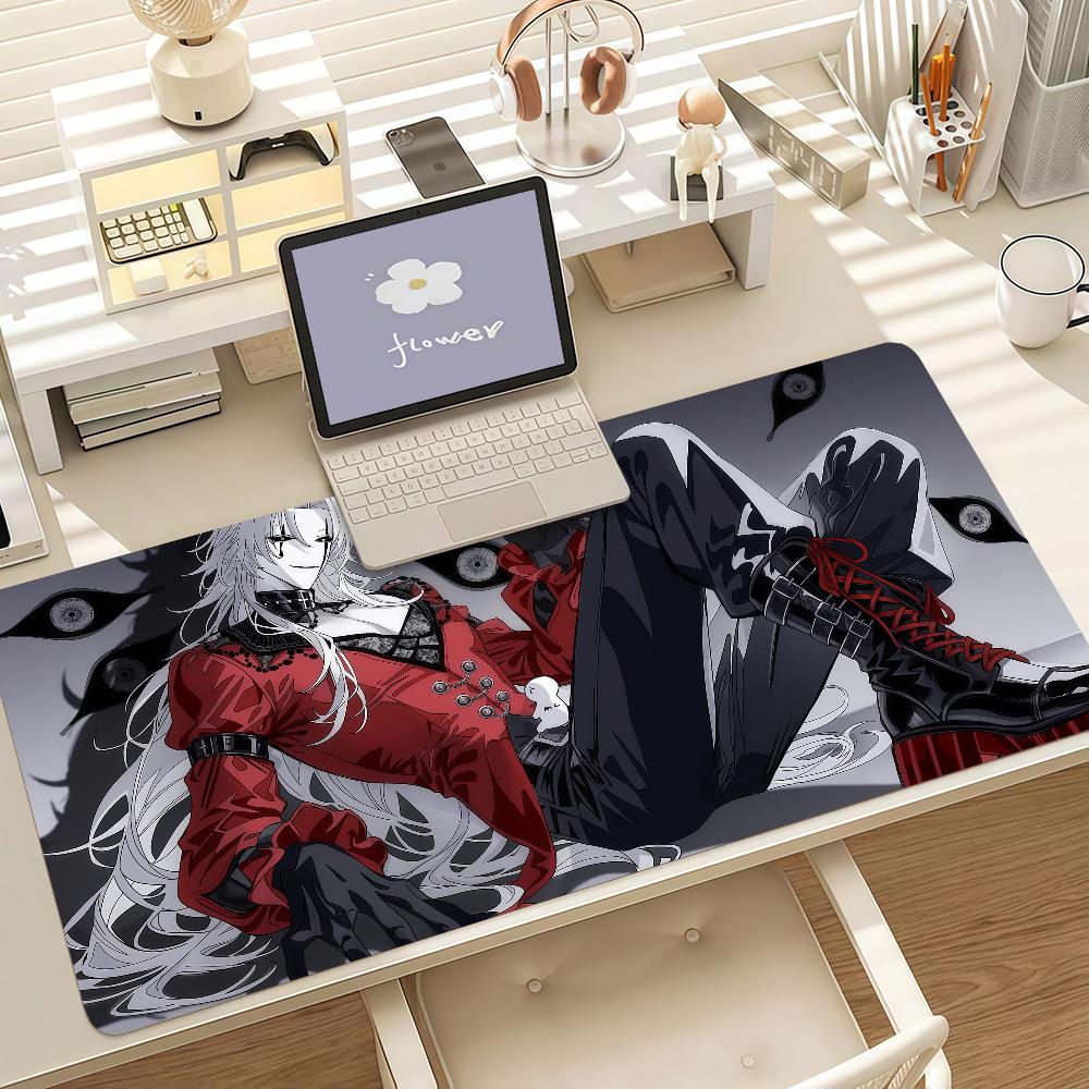Game The F-freak C-circus Pierrot Mouse Pad Anti Slip Rubber Edge Locked Thickened Laptop Gaming Desk Mat