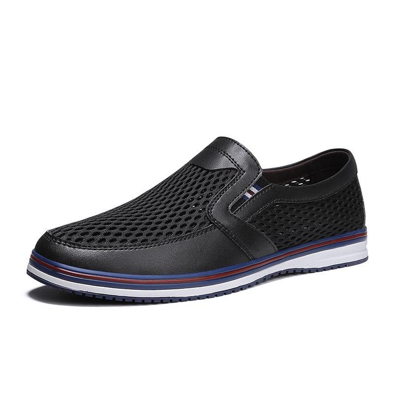 Men's Breathable Mesh Slip-on Shoes - Summer Casual Sock & Driving Style