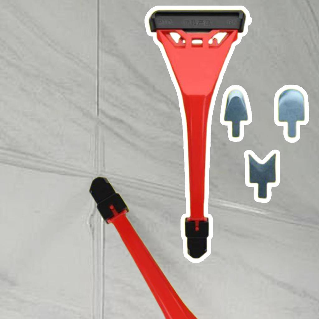 Caulk Tool 9 In 1 Caulk Scraper Remover Tool with Replaceable Head Angle Spatula Non-Slip Handle for Bathroom Shower Repair