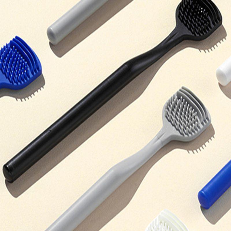 Other Awesome Tongue Cleaner White Tongue, Yellow Tongue, Bad Breath Elimination TPU Head Detachable ADTC-1000 4 Colors