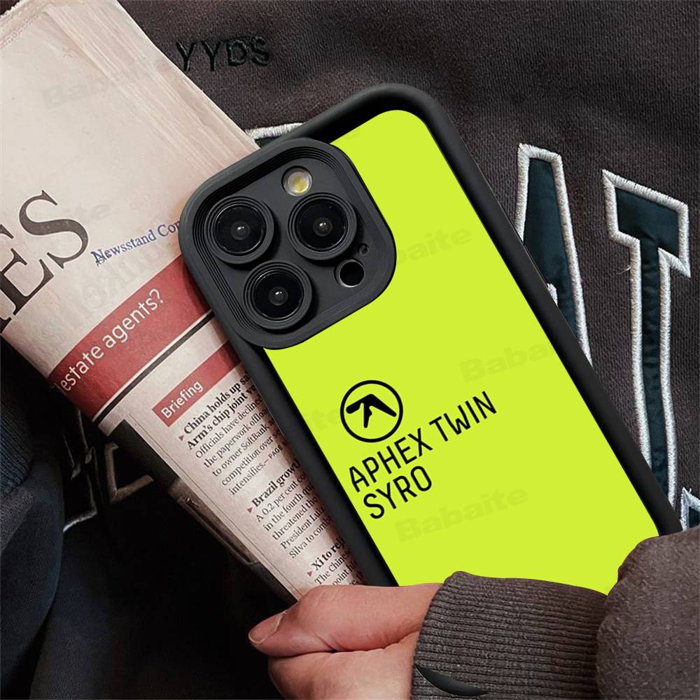 

A-Aphex Twin Symbol Phone Case for IPhone 17 16 15 14 13 12 11 Pro Max Mini Plus Soft TPU Back Cover iPhone 14pro max