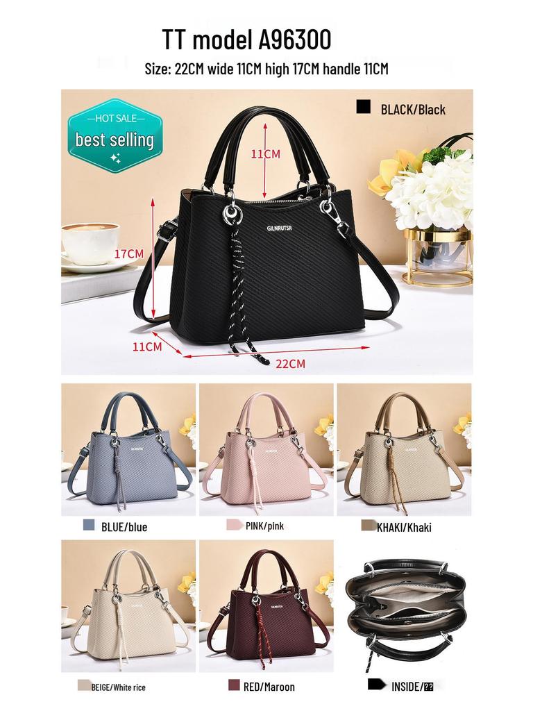 Trendige Damen-Schulter- und Umhängetasche im koreanischen Stil - Vielseitige große Tasche für Damen