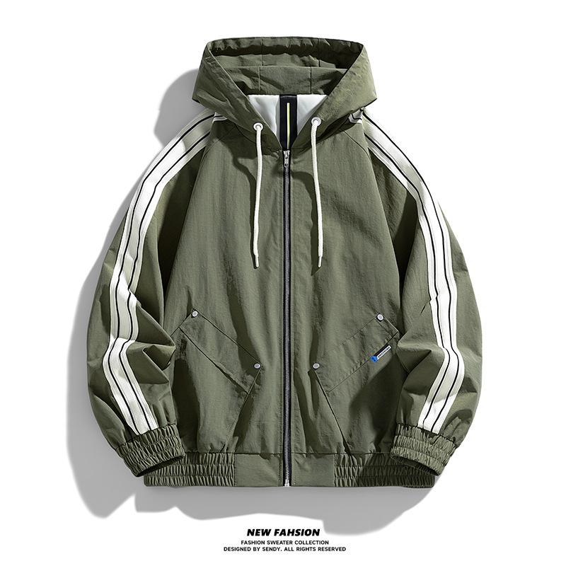 Spring and Autumn New Plus Size M-8XL Trendy Fashion Casual Men's Jacket Loose Ruffian Sports Jacket Men's Jacket