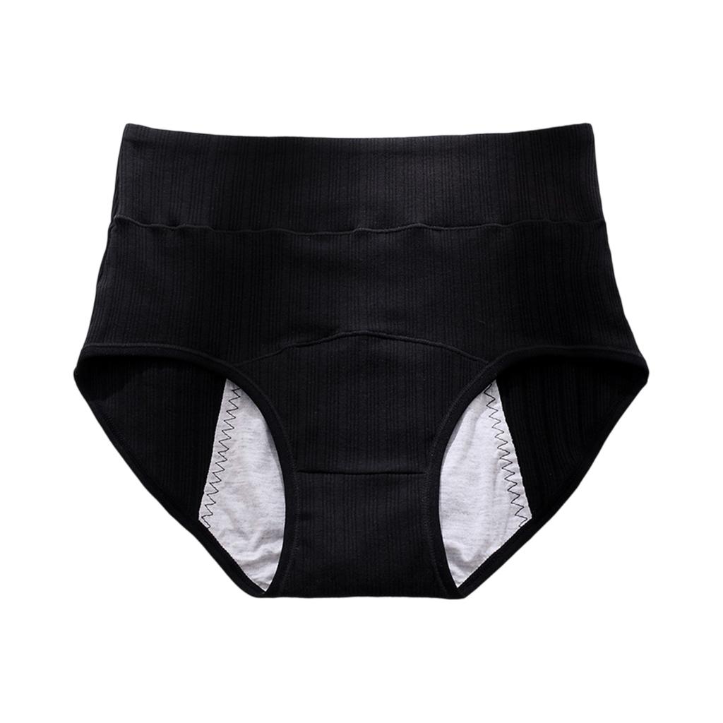 Women's Pocket High Waist Breathable Physiological Plus Size Underwear Menstrual Hygiene Pants