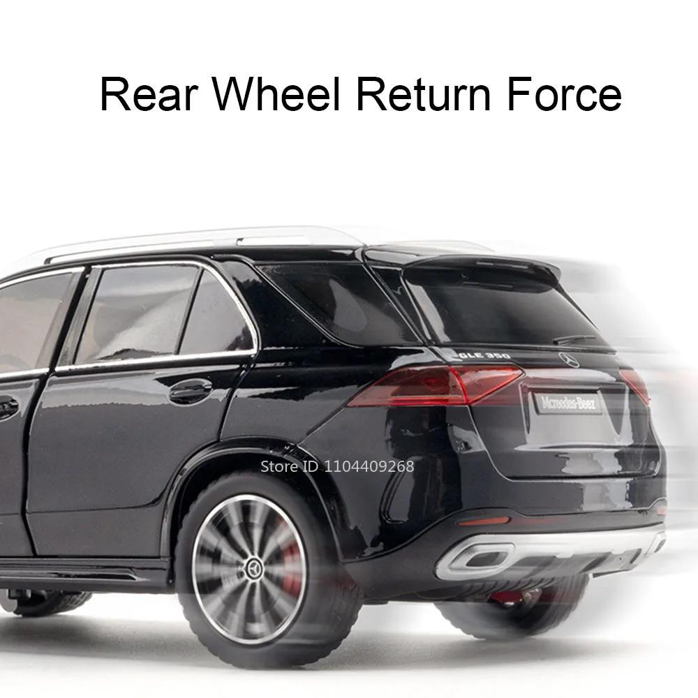 1:24 GLE350 GLS63 SUV Spielzeugauto Modell Legierung Druckguss Pull-Back Türen Geöffnet Sound Licht Geländewagen Modelle Jungen Geburtstagsgeschenke