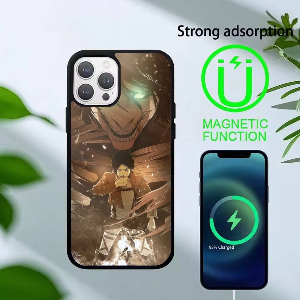 Attack On Titan Levi Ackerman Phone Case For iPhone 17,16,15,14,13,Pro,Max,Plus,Magnetic For Magsafe Wireless Charging