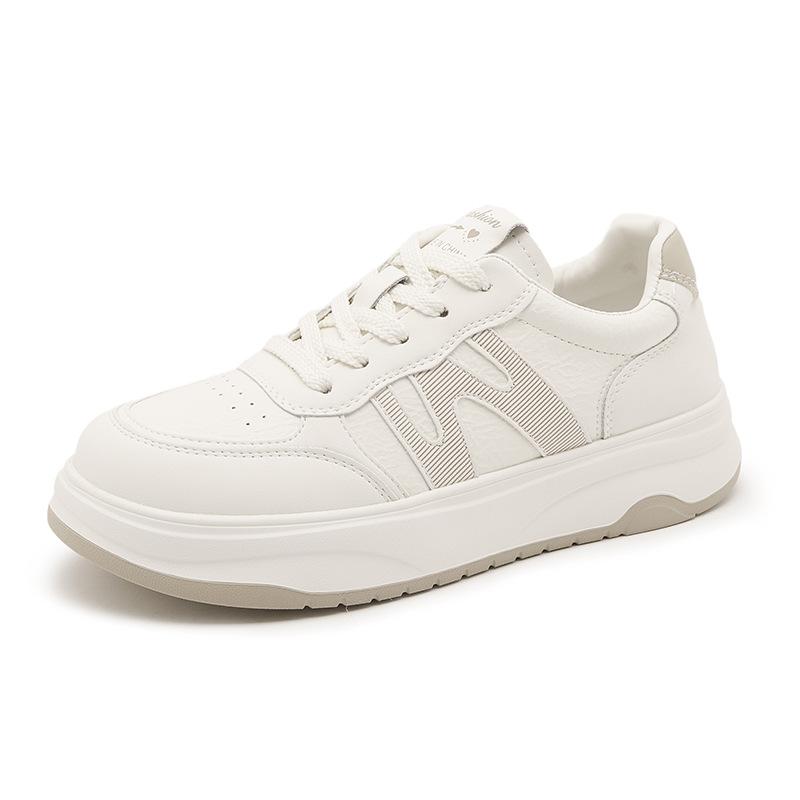High-end autumn new thick-soled muffin breathable board shoes